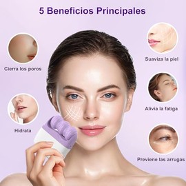 Rodillo de Hielo 2 en 1, Rodillo Para el Cuidado de la Piel Facial, Se Adapta Completamente a la Curva Facial, Puede Aliviar la Hinchazón, Prevenir Las Arrugas, Deja la Piel Suave y Elástica