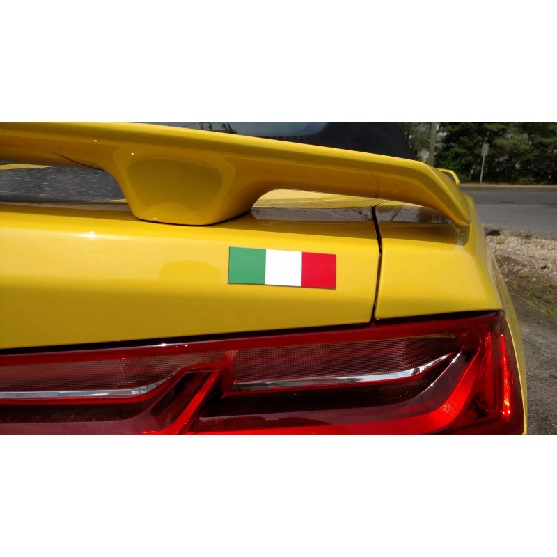 Cupeez Magnetic Italian Flag Auto Accessory Italy Emblem Made in