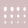 24pcs Short Oval False Nail French Gradient Pink Press On