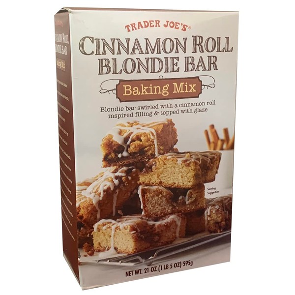 Trader Joe’s Cinnamon Roll Blondie Bar Baking Mix, 21 ounces (595 grams)
