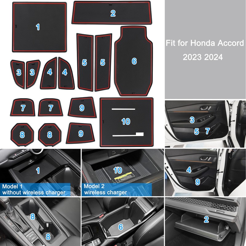 Center Console Liner for Honda Accord Accessories 2023 2024 2025