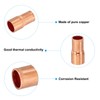 PATIKIL 7/8" to 5/8" ID Copper Reducer, 4pcs 99.9% Pure