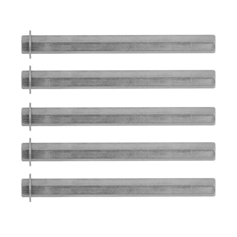 5Pcs Long Rod Nut Hex Coupling Female Threaded Straight Bar