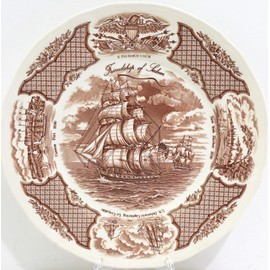 Fair Winds China Dinner Plate - Brown
