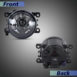 Lqito Fog Lights With Bulbs Fits 2011-2015 Explorer，2013-2016 Fusion，2008-2014 Focus,2005-2011 Ranger STX, 2012-2015 CRV，2015-2017 Fit,2012-2017 Pilot,Fits Nissan Subaru Lincoln Replace#4F9Z-15200-AA