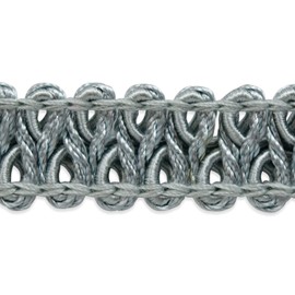 Trims by The Yard Alice Classic Woven Braid Trim, 1/2-Inch Versatile Trim for Sewing, Washable Decorative Trim for Costumes, Home Decor, Upholstery, 10-Yard Cut, Light Blue