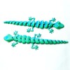 3D Printed House Lizard Ornament,Articulated Wall Gecko Flexible Joint Models
