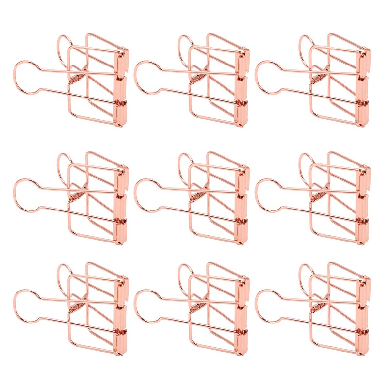 30Pcs Wire Binder Clips 2in Wide Hollow Out Strong Metal