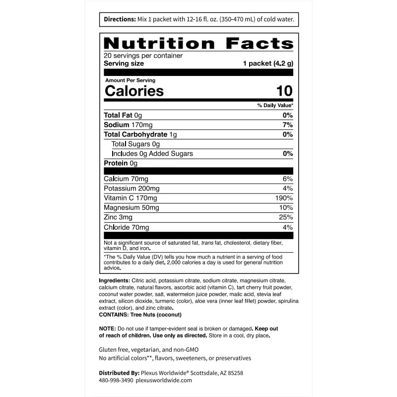 Plexus Hydrate Lemon Lime