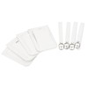 sourcing map Luggage Tag PU Holders, 10x7cm Baggage Label Identifier