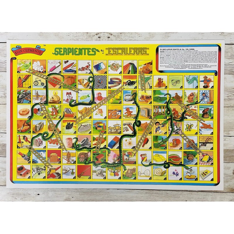 Don Clemente 2x Juegos De DON Clemente Serpientes Y Escaleras