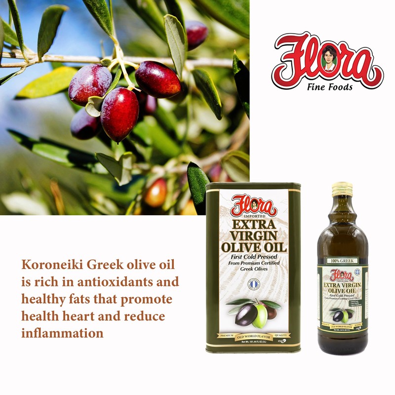 (3 LITER TIN) 100% Greek Extra Virgin Olive Oil Extracted