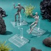 FINGERINSPIRE 6 Sets Action Figures Display Holder for Connecting Clear