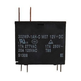 302WP-1AH-C M07 M02 12V 20A Electric Water Heater Microwave Oven General Relay with Quick Connect Terminals and 4Pins - HF62F, JQX-62F, OMIF-S-112LM Compatible