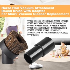 [2 Pack] For Shark Vacuum attachments - Vacuum Attachments & Brushes - 1.25”Round Dust Brush For Shark Navigator Lift Away Attachments with Adapter, To Convert The 1 1/4" To 1 3/8" Vacuum Hoses
