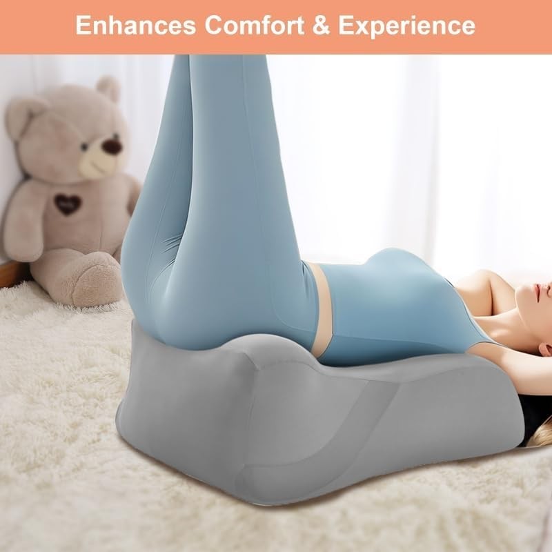 Wedge Intimacy Pillow for Couples Memory Foam Lift Pillow, Grey