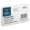 Business Source Unruled White 3" x 5" Index Cards -