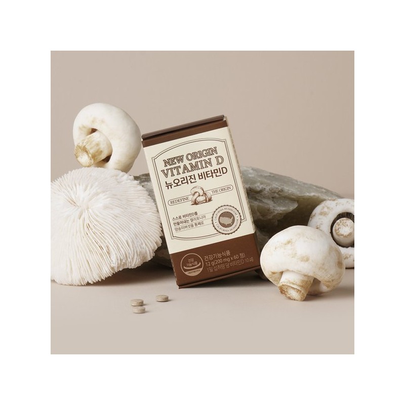 New Origin 뉴오리진 양송이버섯 추출물 비타민D (60일분) New Origin Shiitake