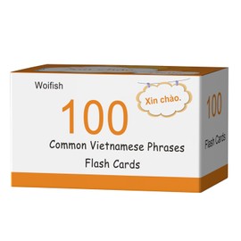 100 Essential Vietnamese Phrases Flash Cards for Adults - Learn Vietnamese Phrases for Beginners with Durable & Portable Flashcards- Vietnamese Flashcards Simple Phrases