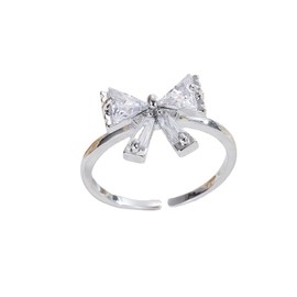 Stocking Stuffers Holiday Outfits for Women 2024 Bow Ring for Women Trendy Adjustable Bow Ring Statement Rings Cute Bow Rings for Women Christmas Jewelry Gifts