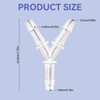 Aquarium Air Pump Connectors, 4 Pcs Y-Shaped Aquarium Air Valve
