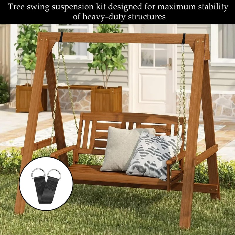 Jyinelx 5 Sets Tree Swing Straps Hanging Kit Straps, 30cm