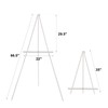 Falling in Art 65" A-Frame Tripod Easel Stand, Wooden Display