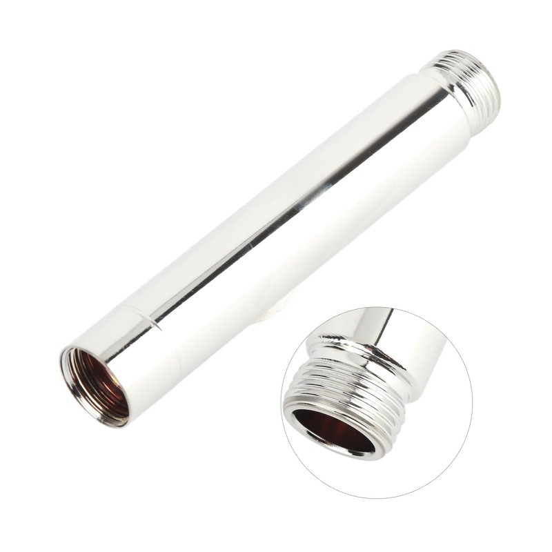 socialme-eu 4 Inch Stainless Steel Shower Extension Round with Chrome