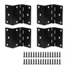 MY MIRONEY Black Offset Hinge - 4pcs Half Surface Hingle