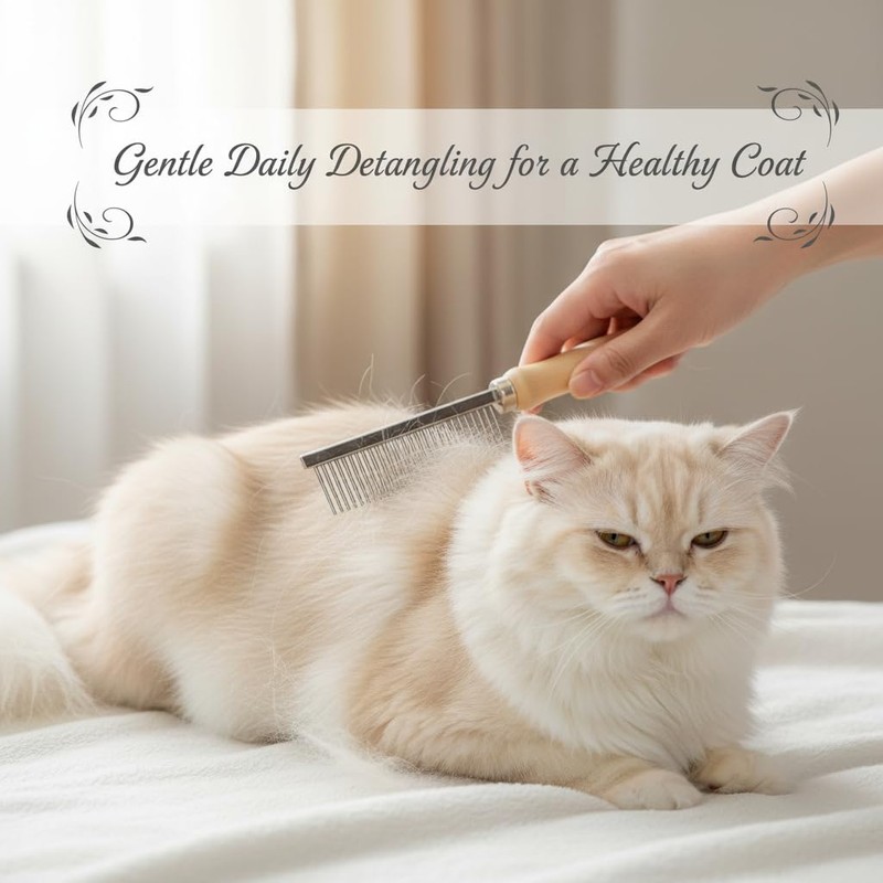 2 Pcs Cat Dog Comb, Dog Grooming Combs for Grooming