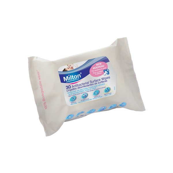 Milton Anti-Bacterial Surface Wipes 30 Pack