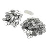 100 Sets Blank Button Badge Parts Set Round Shape Rust