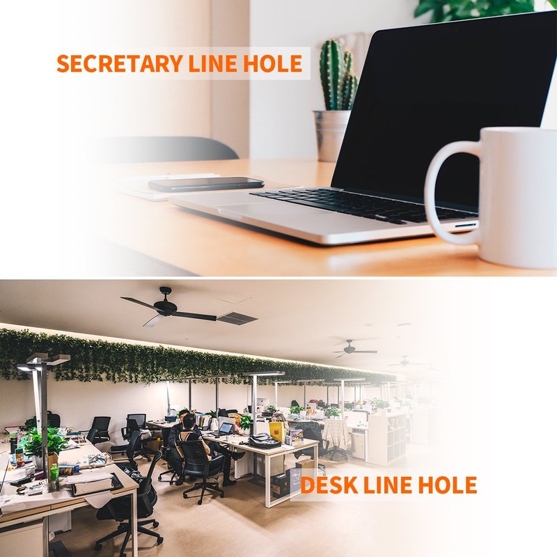 Desk Grommet 2 Inch, Plastic Desk Cord Cable Hole Cover
