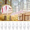 Beeveer 50 Pcs RV Awning Light Clips White Curtain Hooks