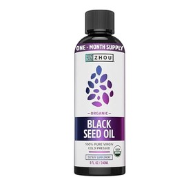 Zhou - Aceite de Semilla Negra Orgánico 100% Puro Prensado en Frío, 240ml