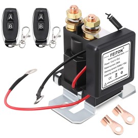 High Current Battery Disconnect Switch Remote Kill Switch for Car Truck 500A Starting 200A Rated DC12V Wireless Anti-Theft Prevent Battery Drain Battery Disconnect Switch Isolator