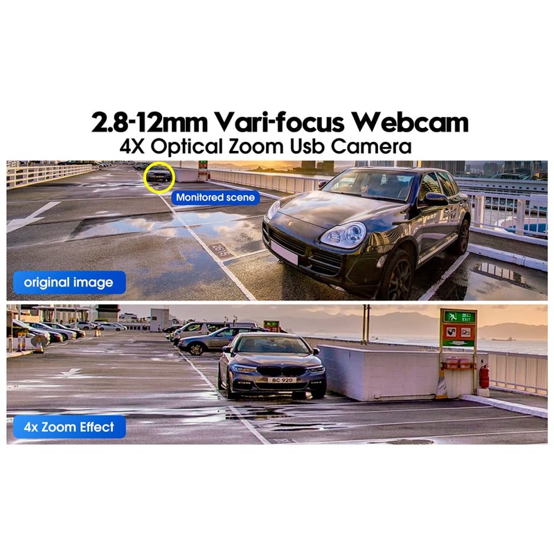 ELP USB Camera 100 FPS High Speed 1080P 2.8-12mm 4X