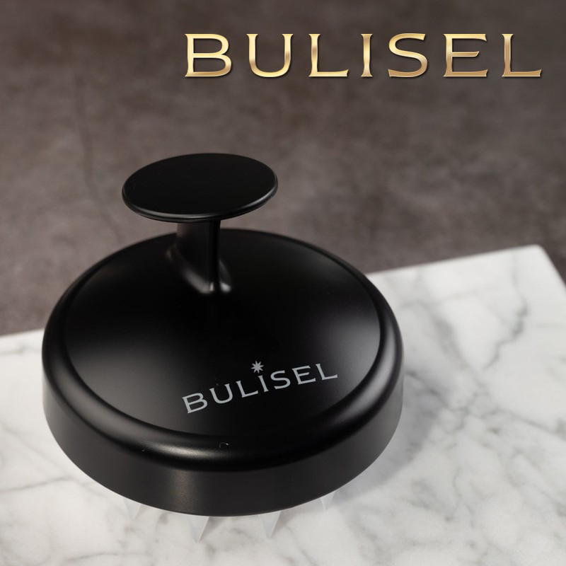 99.9% antibacterial Buricell scalp massage shampoo brush, white + shampoo