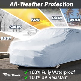 iCarCover Custom Car Cover for 2006-2015 Mazda MX-5 Miata, Waterproof All-Weather Rain Snow UV Sun Protector Full Exterior Weatherproof Indoor Outdoor Car Cover with Strap