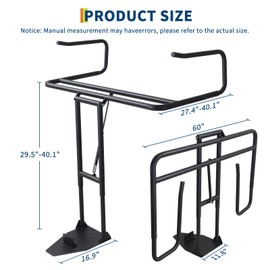 Hydraulic Swimming Pool Spa Cover Lift, Hot Tub Lift U-Arms Spa Cover Lifter Adjustable Height 30''-40'' and Width 53''-93'', Mounted Underneath on One Side for Various Sizes of Bathtubs