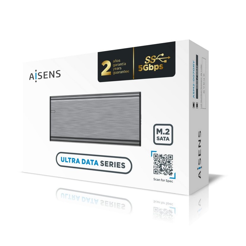 AISENS ASM2-007GRY M.2 NGFF SSD SATA A USB3.1 GEN1 external