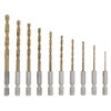 Takagi EARTH MAN Titanium Coated Drill Bits for Metalwork, Hex