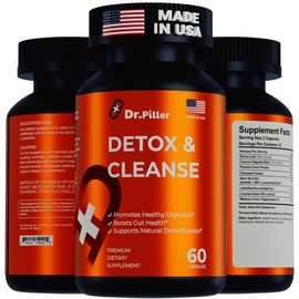 Stock Clearance! Dr. Piller Detox & Cleanse + Probiotic Supplement – 30-Day Herbal Gut, Colon & Metabolism Cleanse for Wellness & Digestive Support