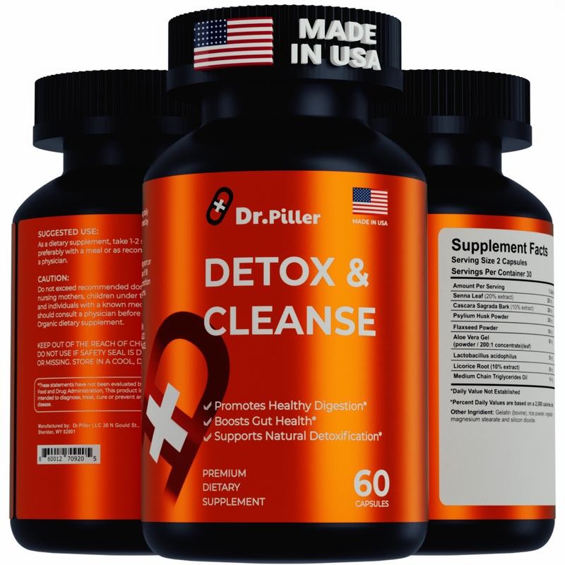 Stock Clearance! Dr. Piller Detox & Cleanse + Probiotic Supplement
