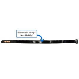 Apex RC Products 5 Pack 16mm x 400mm HD Rubberized Battery Straps Non-Slip 3022
