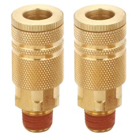 MTQY 2PCS 1/4 Inch Hose Fittings NPT Male Quick Coupler Air Compressor Pneumatic Connector Tool Suitable for Pressure Washers