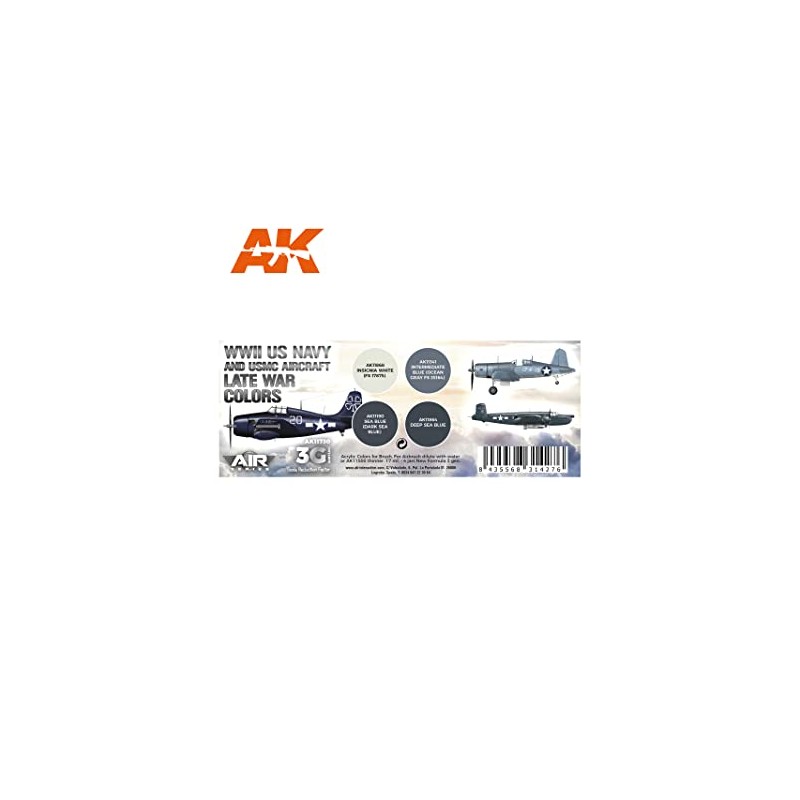 AK Interactive WWII US Navy & USMC Aircraft Late WAR