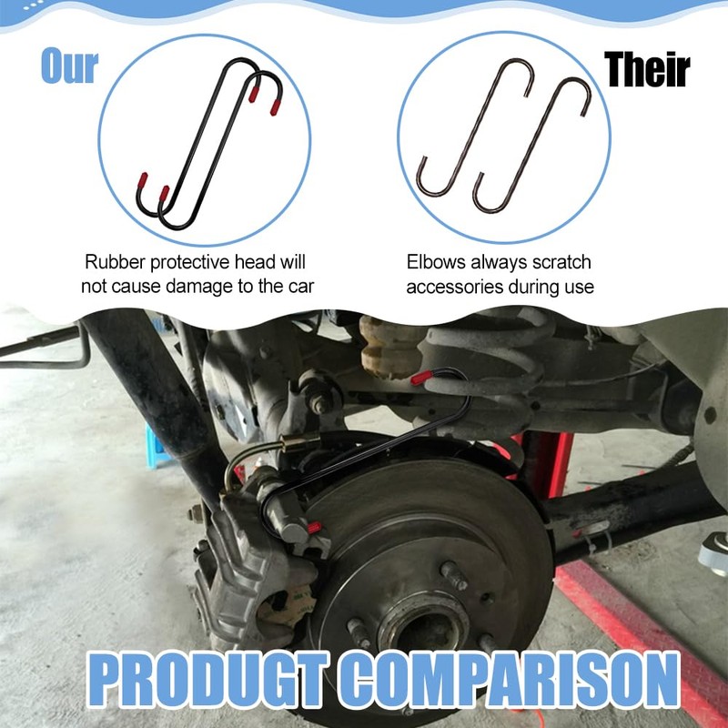 Lyxheth 4PCS Brake Caliper Hanger, Brake Caliper Compression Tool, Brake