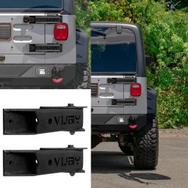 Vijay Steel Heavy Duty Reinforc Tailgate Hinge Set Fits 97-06 Jeep Wrangler TJ