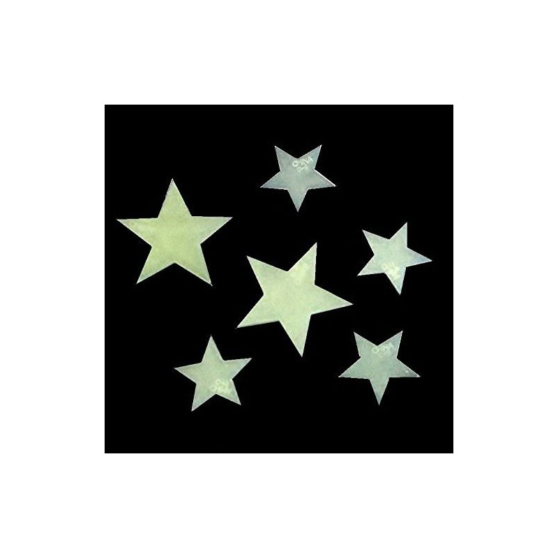 Tobar 10670 Stick N Glow Stars, Mixed, Small, Medium